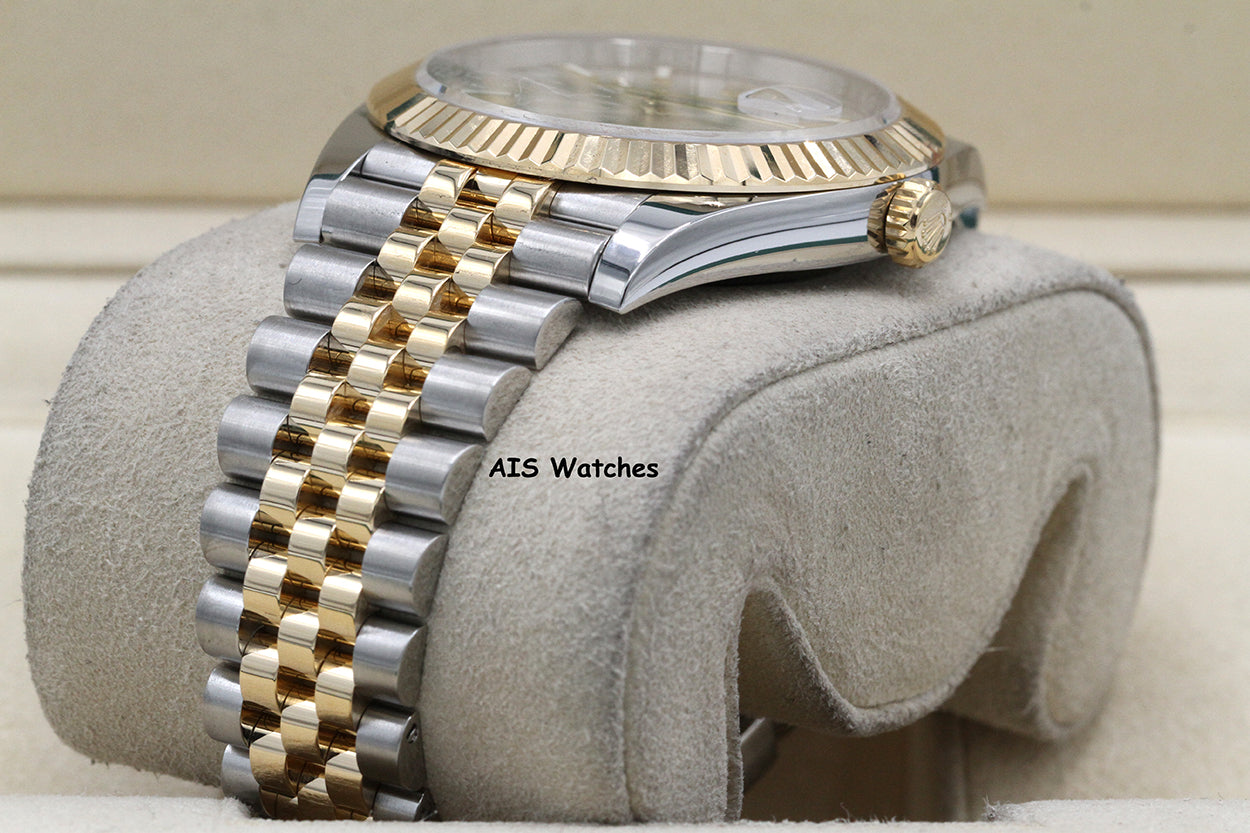 Rolex 126333 DateJust 41MM 18K YG/SS Silver Stick Dial Jubilee Bracelet 2023 Box & Papers
