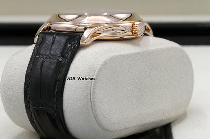 Patek Philippe Annual Calendar 5205R Rose Gold Green Dial Box & Papers