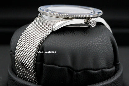 Breitling SuperOcean Heritage '57 A103702A1C1A1 Blue Rainbow Mesh Bracelet SS 42MM B&P
