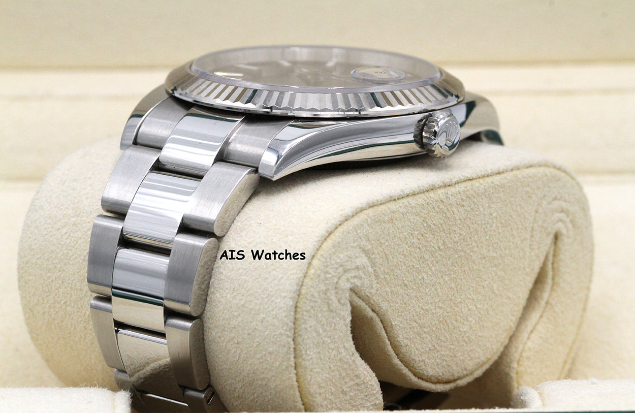 Rolex Datejust 41MM 126334 Black Stick Dial Oyster 2018 Box & Papers