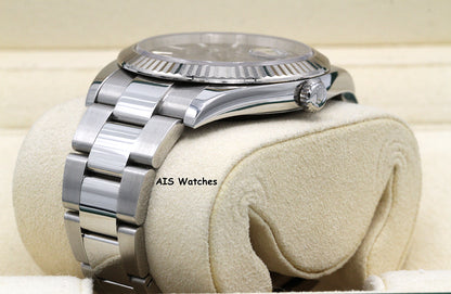 Rolex Datejust 41MM 126334 Black Stick Dial Oyster 2018 Box & Papers