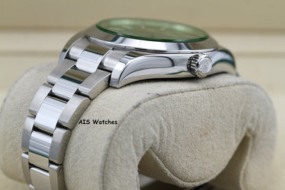 Rolex Milgauss Z-BLUE 116400GV Green Crystal Blue Dial 2017 Box & Papers