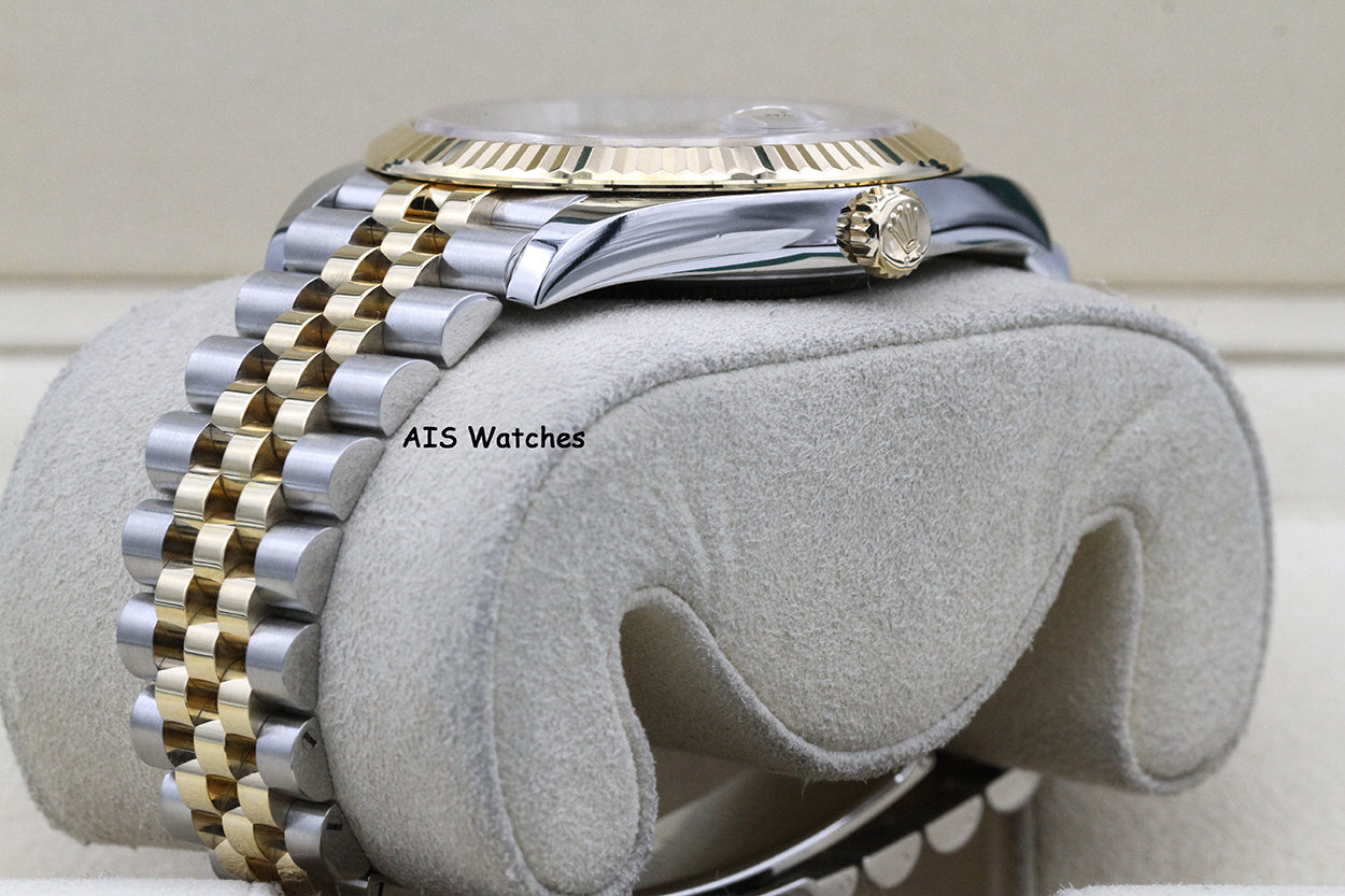 Rolex 126333 DateJust 41MM 18K YG/SS Black Stick Dial Jubilee Bracelet 2021 B&P