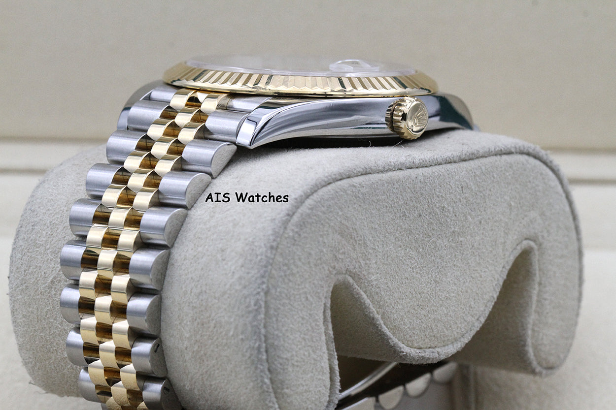 Rolex 126333 DateJust 41MM 18K YG/SS White Stick Dial Jubilee 2020 B&P