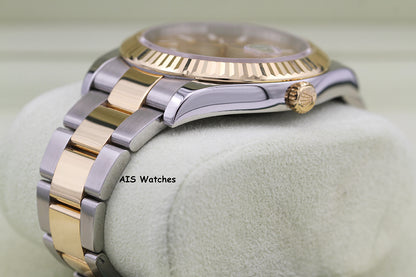 Rolex 116333 DateJust II 18K YG/SS Slate Champagne Stick Dial Oyster Rolex CPO