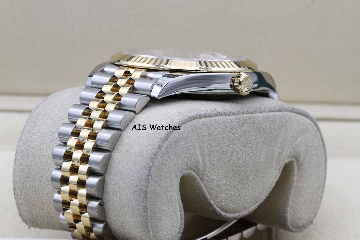 Rolex 126333 DateJust 41MM 18K YG/SS Silver Stick Dial Jubilee Bracelet 2022 Box & Papers