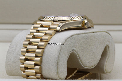 Rolex 228238 DayDate 40MM DD40 Yellow Gold Silver Roman Dial 2019 Box & Papers