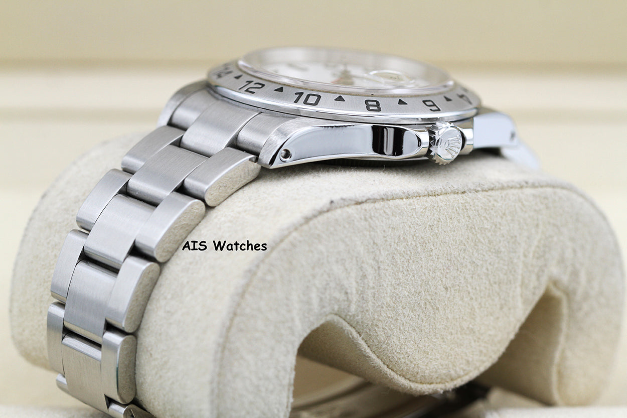 Rolex Explorer II 16570 Polar White Dial 40MM Y Serial Box & Papers