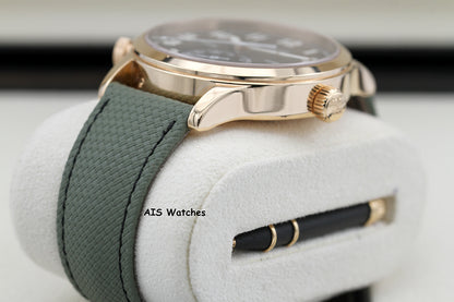 Patek Philippe 5524R Calatrava Pilot Travel Time Rose Gold Brown Dial 42MM Box & Paper