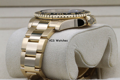 Rolex GMT-Master II 116718 LN 18K Yellow Gold Black Dial Black Ceramic BP