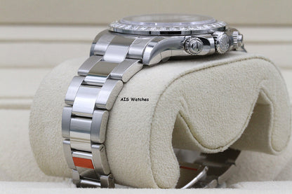 BNIB Rolex 116576TBR Platinum Daytona Cosmograph Ice Blue Arabic Dial Baguette Diamond Bezel B&P