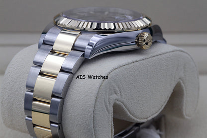Rolex 326933 Sky-Dweller 18K Yellow Gold / Stainless Steel Black Dial B&P