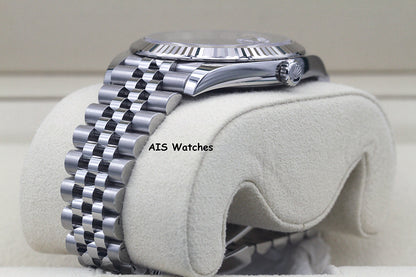 BNIB Rolex Datejust 41MM 126334 Wimbledon Slate Roman Dial Jubilee Box & Paper