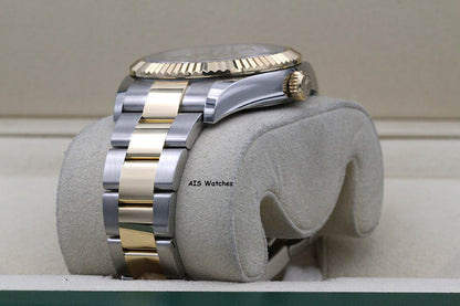 Rolex 326933 Sky-Dweller 18K Yellow Gold / SS Oyster White Dial BP