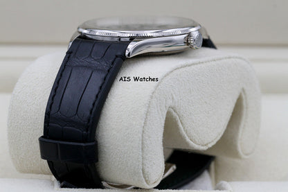 BNIB Rolex 52509 Perpetual 1908 18K White Gold Black Dial Leather Strap 39MM BP