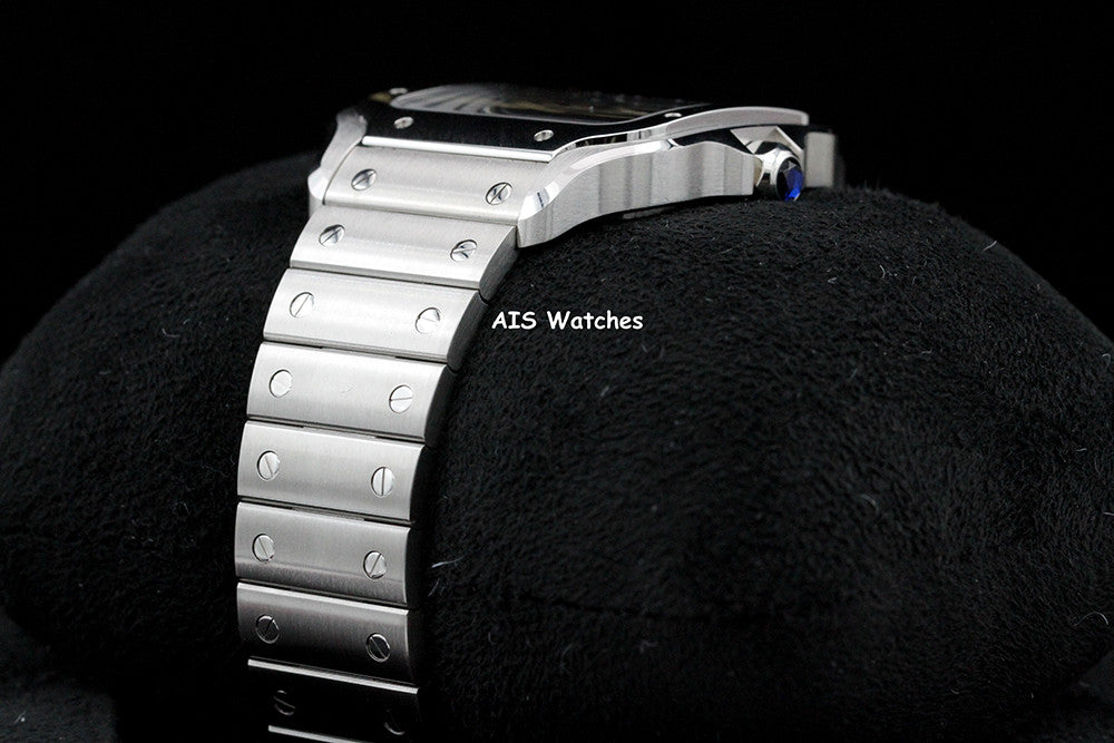 BNIB Cartier Santos De Cartier Large Steel WSSA0062 Green Dial 39.8MM B&P