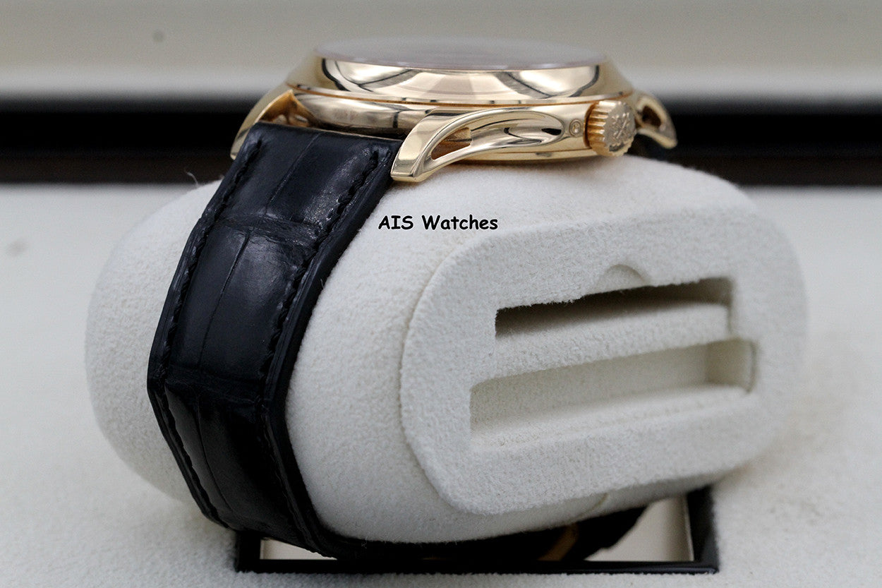 Patek Philippe Annual Calendar 5205R Rose Gold Black Dial Box & Paper