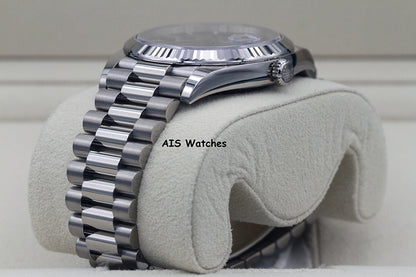 BNIB Rolex 228239 DayDate 40MM DD40 White Gold Black Stick Dial