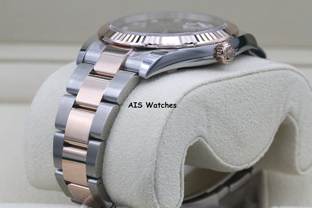 BNIB Rolex 126331 DateJust 41MM 18K RG / SS Chocolate Diamond Dial Oyster B&P