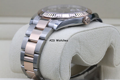 BNIB Rolex 126331 DateJust 41MM 18K RG / SS Chocolate Diamond Dial Oyster B&P