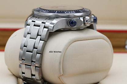 Omega Seamaster Diver 300M 210.30.44.51.03.001 Chronograph Blue Dial 44MM SS BP