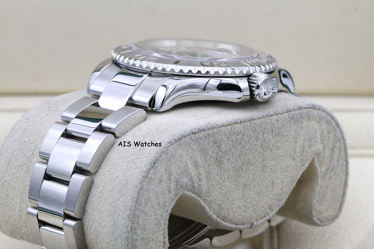 Rolex YachtMaster 16622 Platinum Dial D Serial Box & Papers