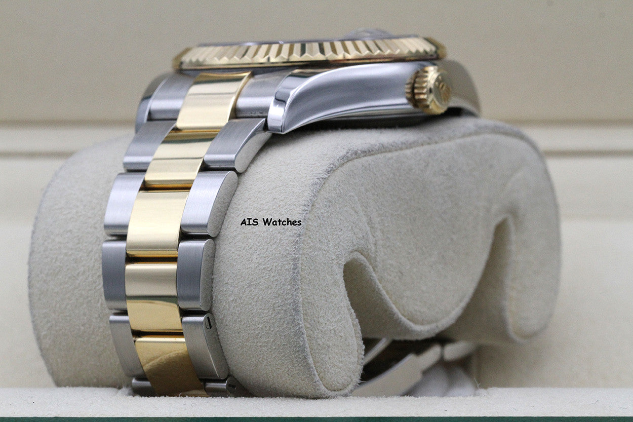 Rolex 326933 Sky-Dweller 18K Yellow Gold / SS Oyster Black Dial BP