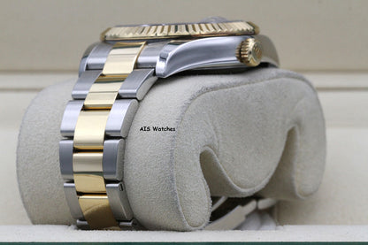 Rolex 326933 Sky-Dweller 18K Yellow Gold / SS Oyster Black Dial BP