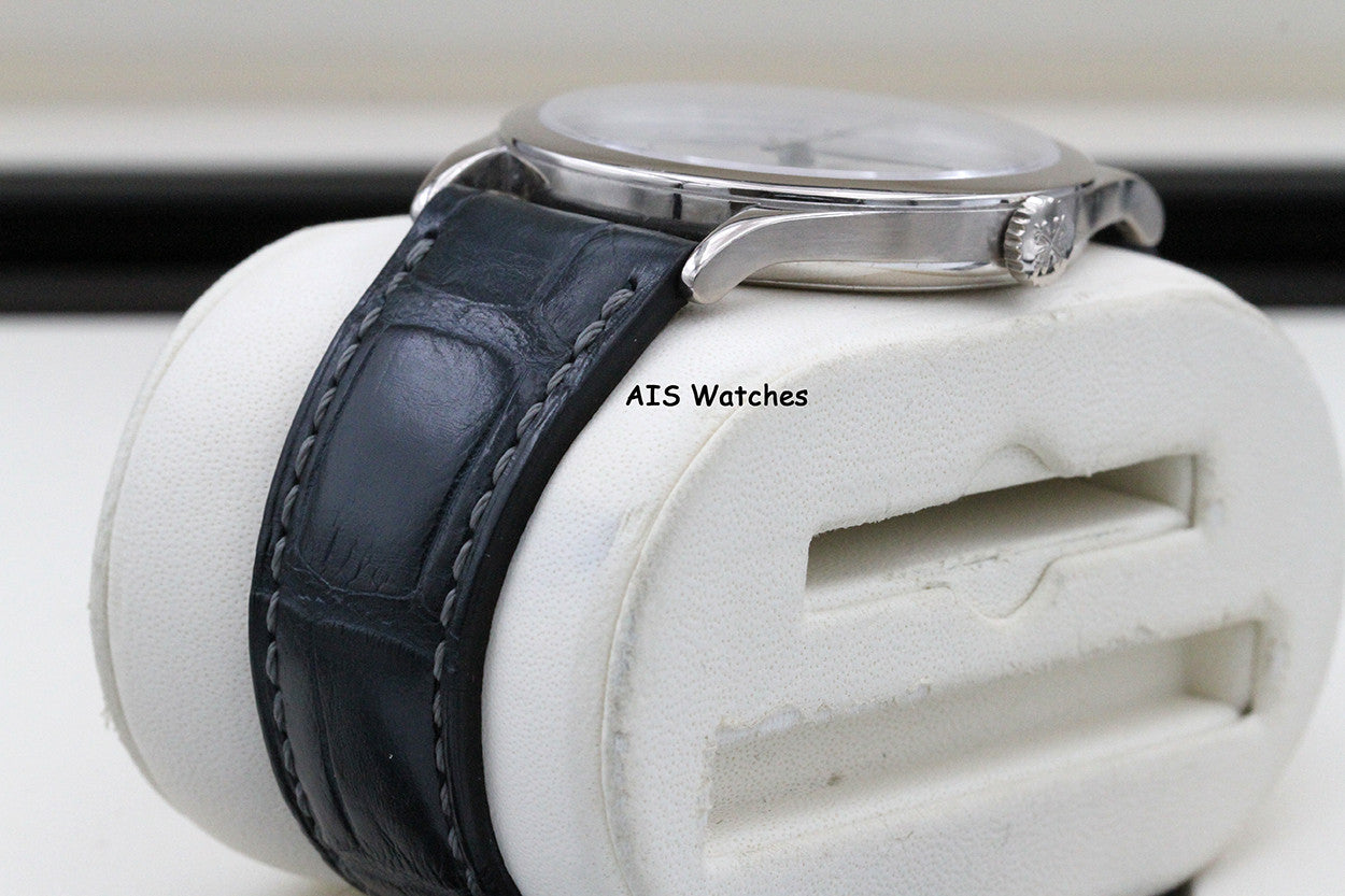 Patek Philippe 5296G Calatrava Scientific White Gold Silver Sector Dial