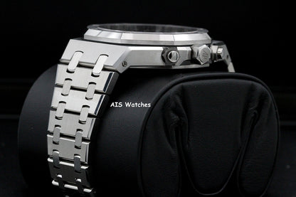 BNIB Audemars Piguet 26715ST Royal Oak Chronograph Blue Dial 38MM Box & Papers