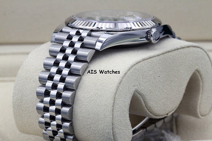 BNIB Rolex Datejust 41MM 126334 White Stick Dial Jubilee Box & Paper