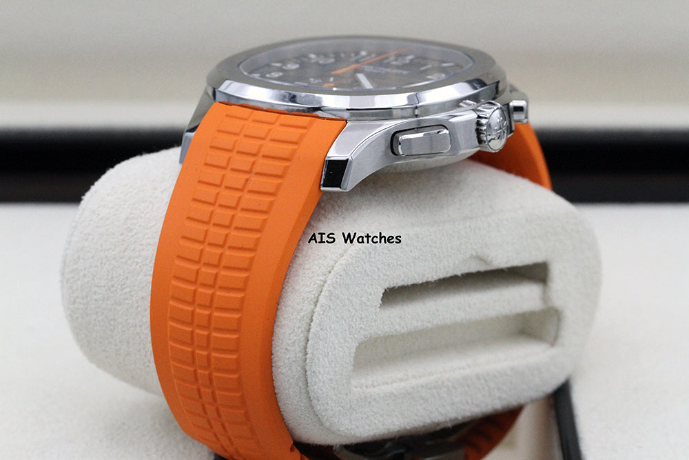 Patek Philippe 5968A Aquanaut Chronograph SS 42.2MM Orange Strap B&P