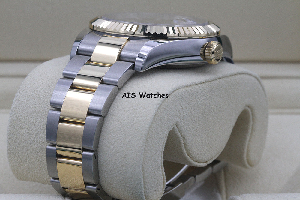 Rolex 326933 Sky-Dweller 18K Yellow Gold / SS Oyster Champagne Dial B&P