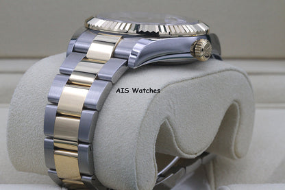 Rolex 326933 Sky-Dweller 18K Yellow Gold / SS Oyster Champagne Dial B&P