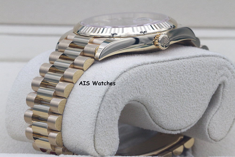BNIB Rolex 228238 DayDate 40MM DD40 Yellow Gold Champagne Baguette Diamond Dial
