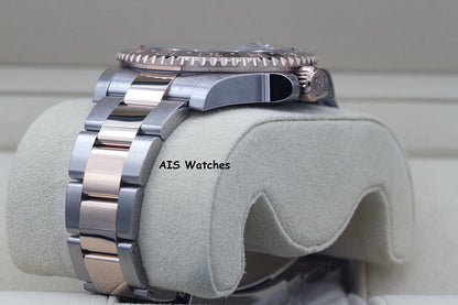 BNIB Rolex 126711 CHNR GMT Master II 18K Rose Gold / SS RootBeer Ceramic B&P