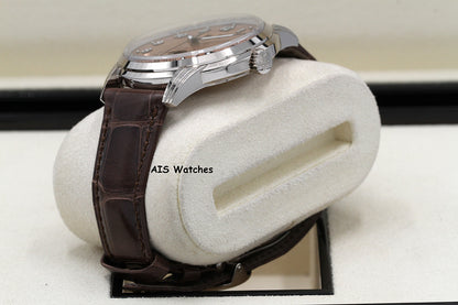 Patek Philippe Perpetual Calendar 5320G White Gold Rose Dial Box & Papers