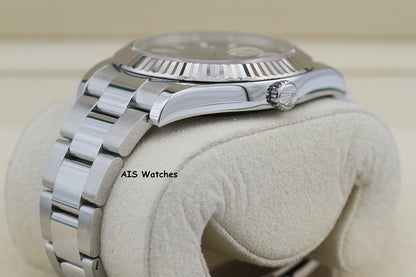 Rolex Datejust II 41MM 116334 Blue Stick Dial Stainless Steel 2017 Box & Papers