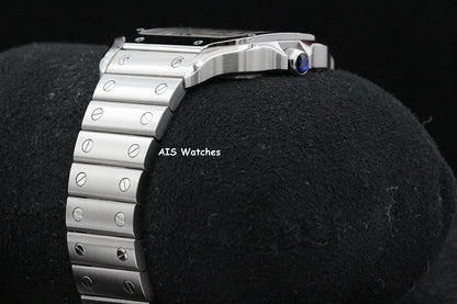 Cartier Santos De Cartier Medium Steel WSSA0029 White Dial 35.1MM Box & Papers