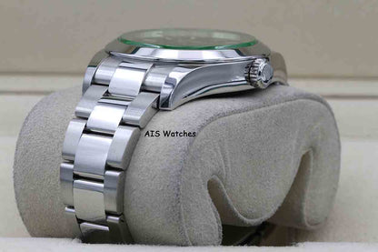 Rolex Milgauss 116400 GV Green Crystal Black Dial 2021 Box & Papers