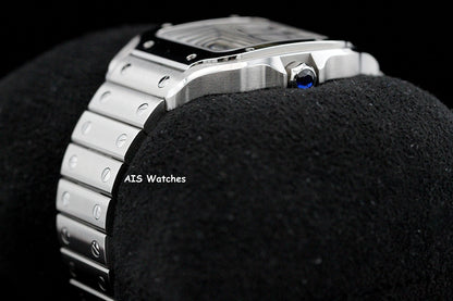 Cartier Santos De Cartier Medium Steel WSSA0029 Silver Dial 35.1MM Box & Papers