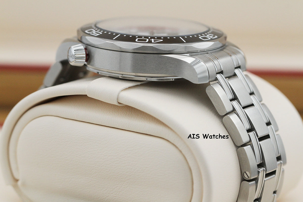 Omega Seamaster 300M SS 42MM Diver White Wave Dial 210.30.42.20.04.001 B&P