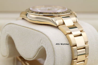 Rolex 116508 Daytona Cosmograph 18K Yellow Gold White Dial B&P