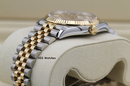 BNIB Rolex 126233 DateJust 36MM 18K YG/SS Champagne Stick Dial Jubilee Bracelet B&P