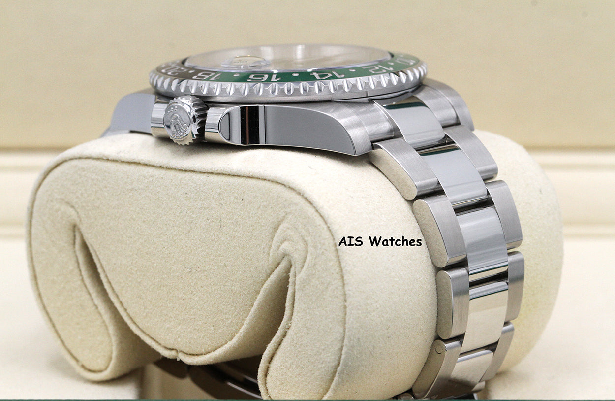 BNIB Rolex GMT Master II 126720VTNR Sprite Lefty Oyster Black / Green B&P