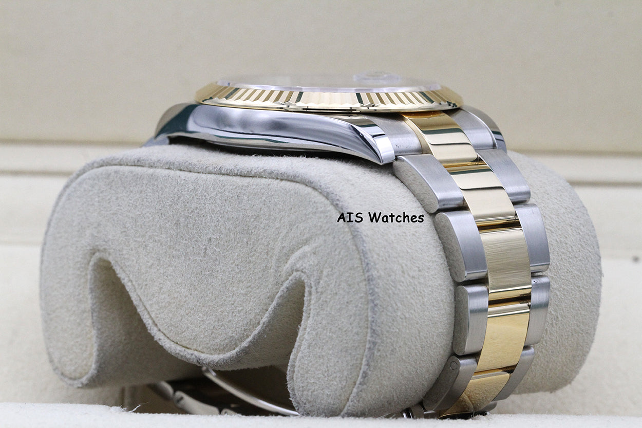 Rolex 126333 DateJust 41MM 18K YG/SS Slate Roman Wimbeldon Dial Oyster B&P