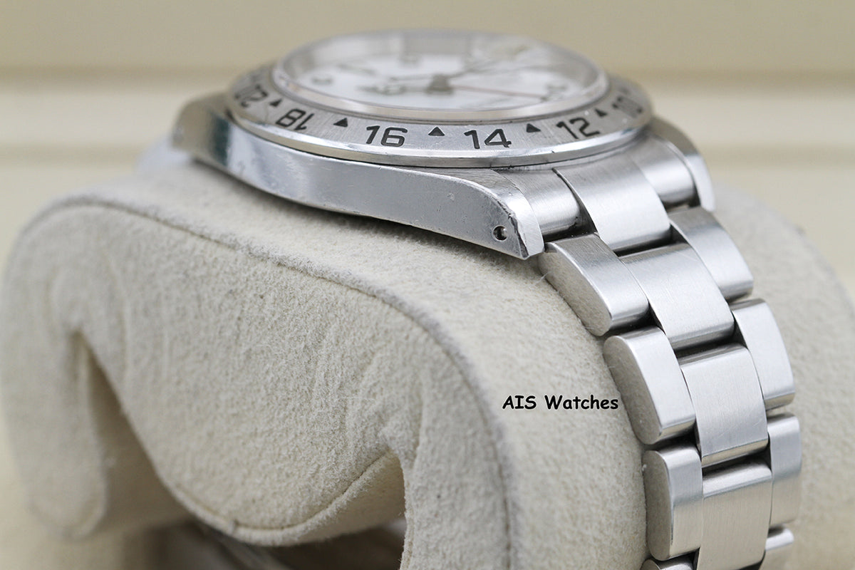 Rolex Explorer II 16570 Polar White Dial 40MM K Serial Box & Papers