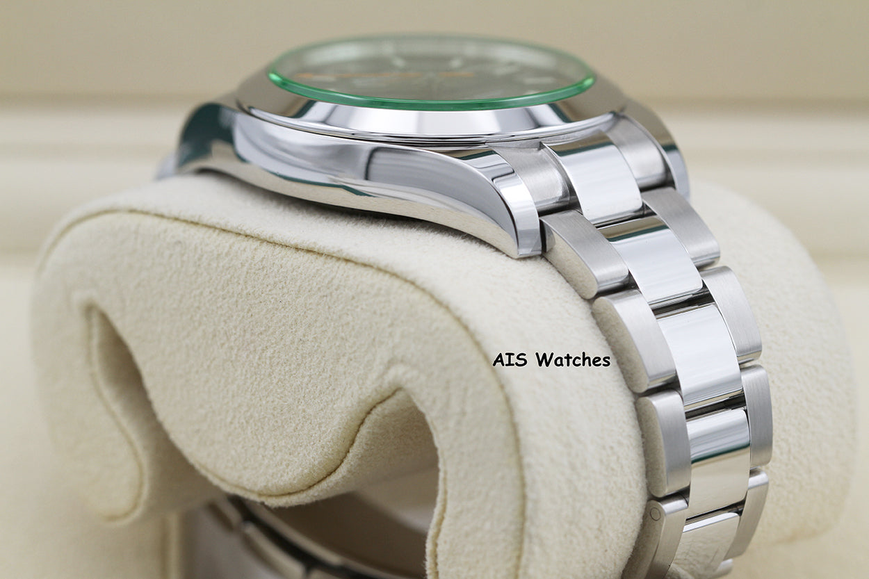 Rolex Milgauss Z-BLUE 116400GV Green Crystal Blue Dial 2023 Box & Papers