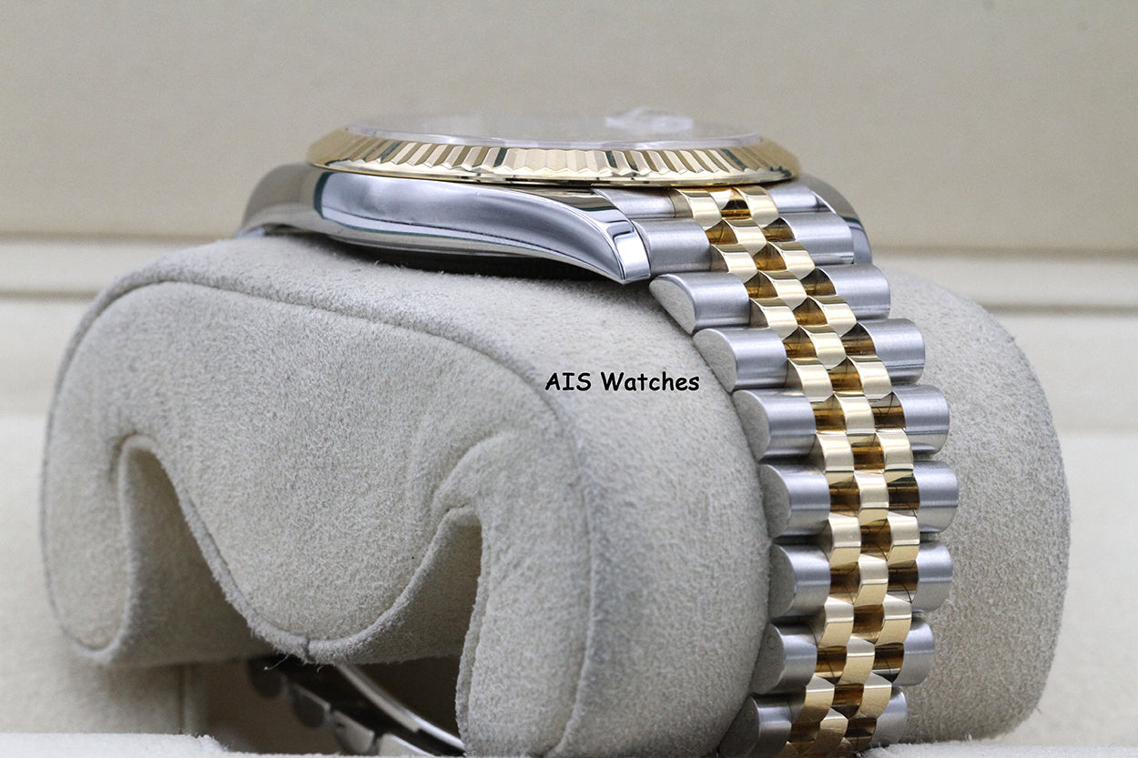 Rolex 126333 DateJust 41MM 18K YG/SS White Stick Dial Jubilee 2020 B&P