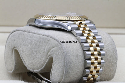Rolex 126333 DateJust 41MM 18K YG/SS White Stick Dial Jubilee 2020 B&P